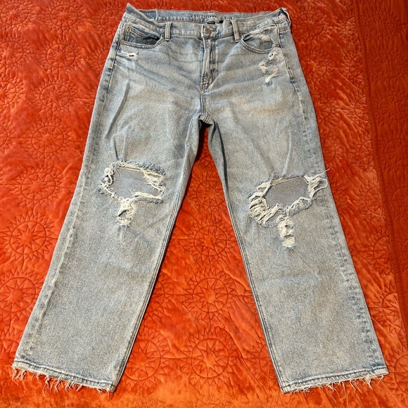 American Eagle Outfitters Denim - EUC American Eagle Super High Rise Ankle Straight Jean size 14 short